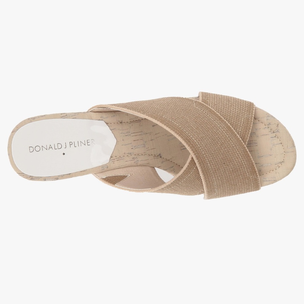 Donald J. Pliner Women's Dani2 Platform Sandal Size 8.5 Tan/Neutral - Picture 2 of 7